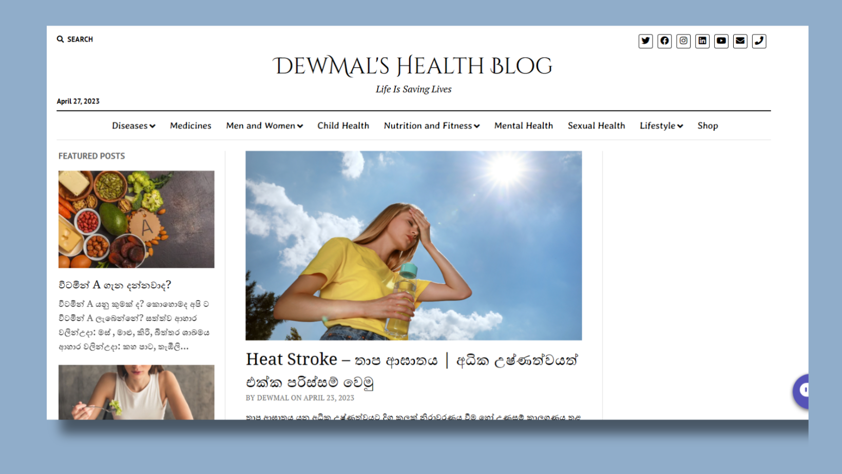 Reviving Dewmal’s Health Blog: Evidence-based Insights on Health and Wellness